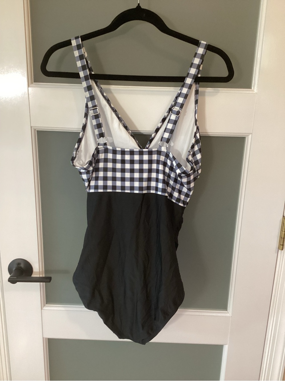 Smismivo Tummy Control Swimsuit One Piece - Gingham/Black - Large - NWT! - Picture 4 of 12